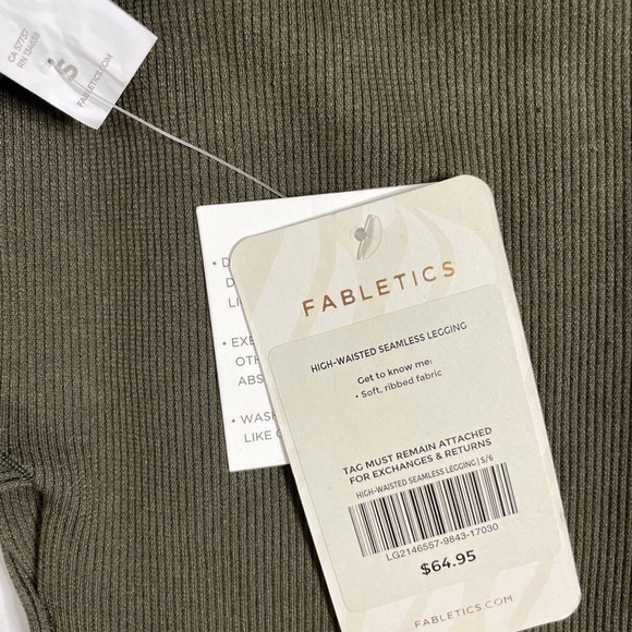 Fabletics High Waisted Seamless Leggings Sz S -771 - Picture 4 of 6